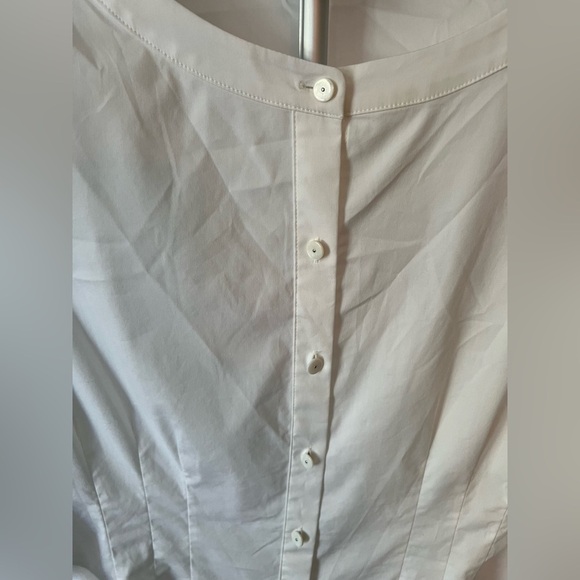 Christian Siriano for J. Jill limited edition women’s white Blouse Tunic Blouse - Picture 4 of 8